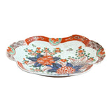 Vintage Japanese Imari Style Porcelain Dish – Hand Painted Floral Plate 7.5"