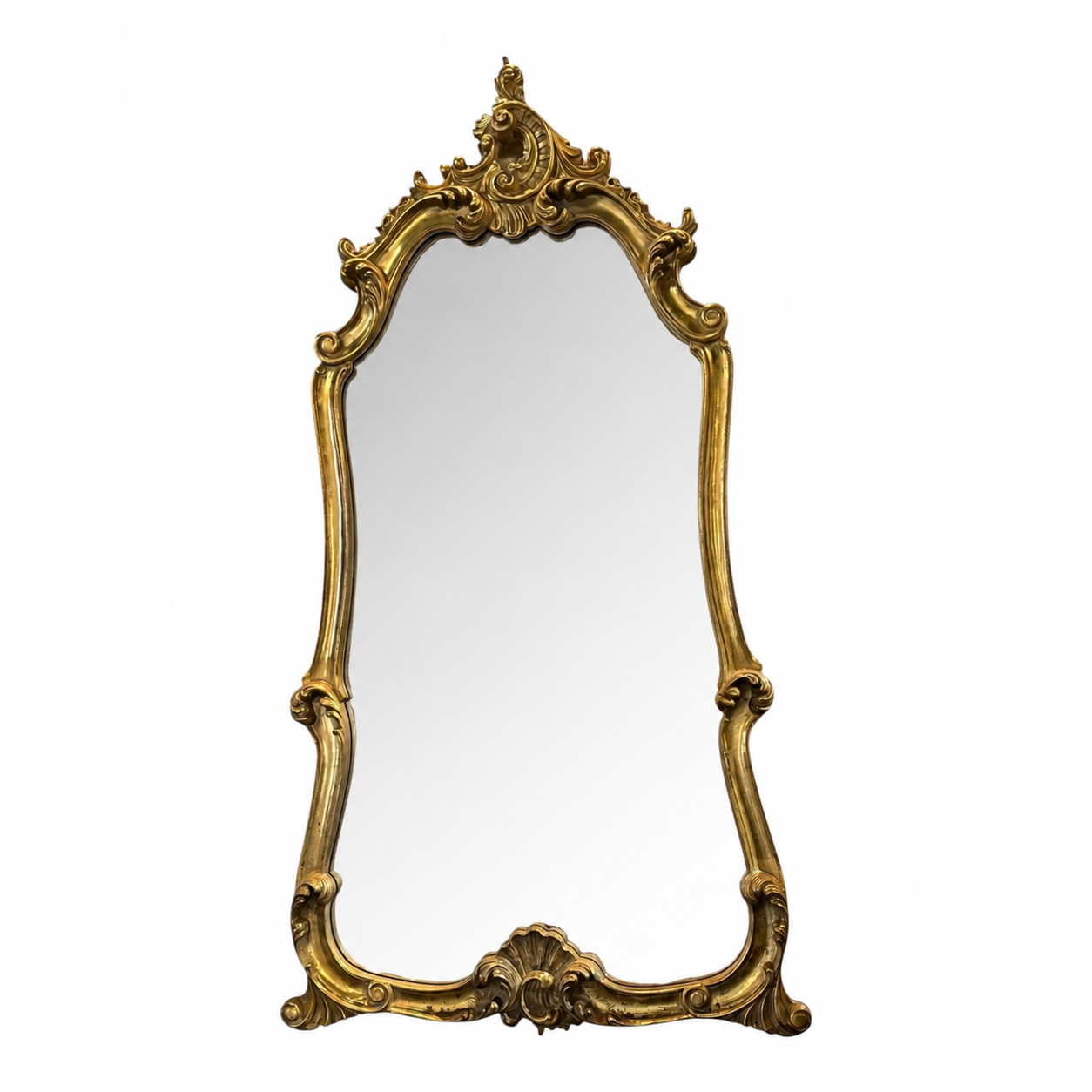 Vintage Gilt Gesso Carved Italian Mirror