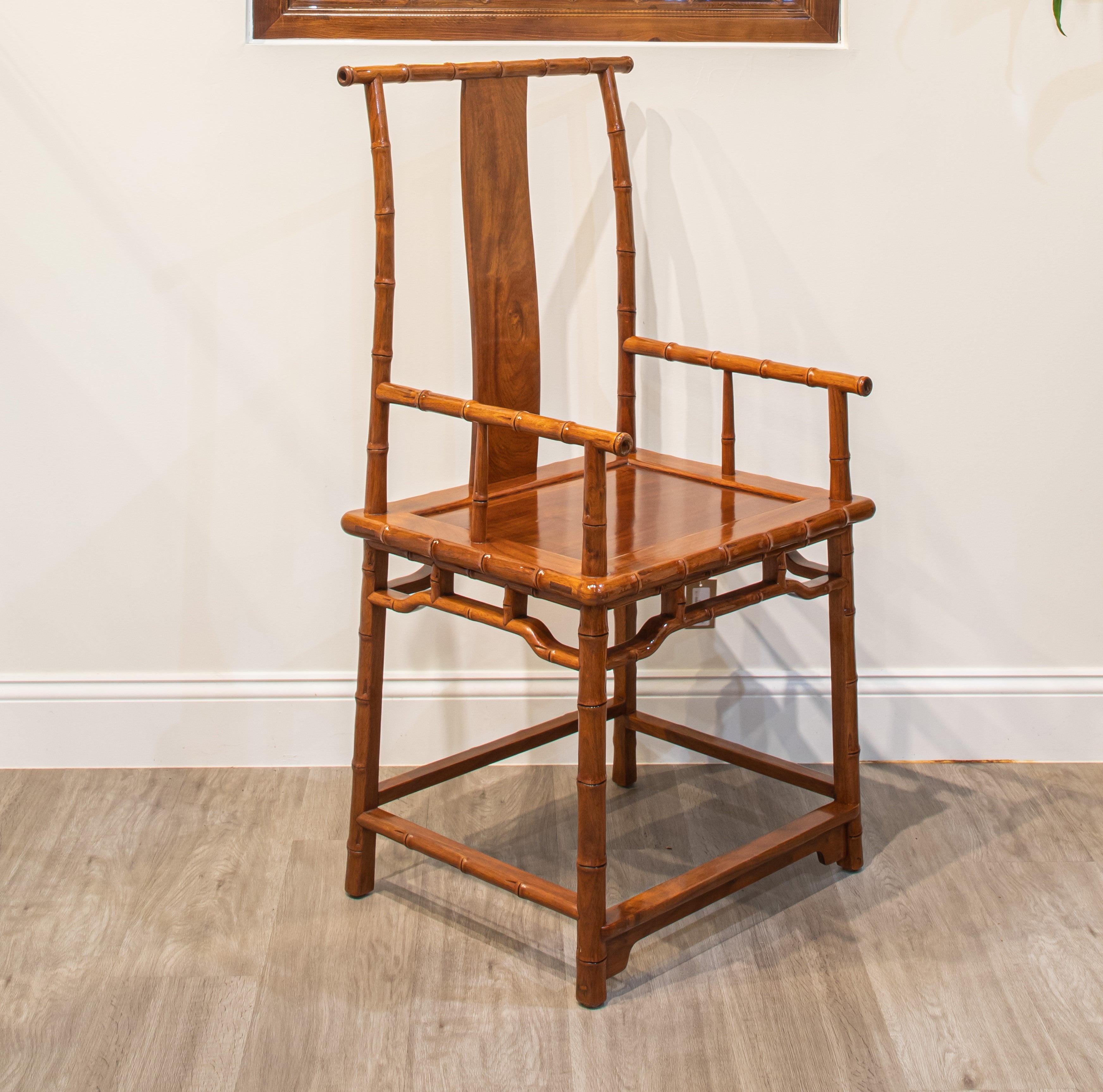 A Set of Zhujiewen Rosewood Armchair