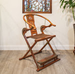 Chinese Rosewood Jiaoyi Folding Armchair