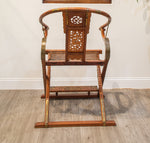 Chinese Rosewood Jiaoyi Folding Armchair