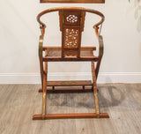 Chinese Rosewood Jiaoyi Folding Armchair