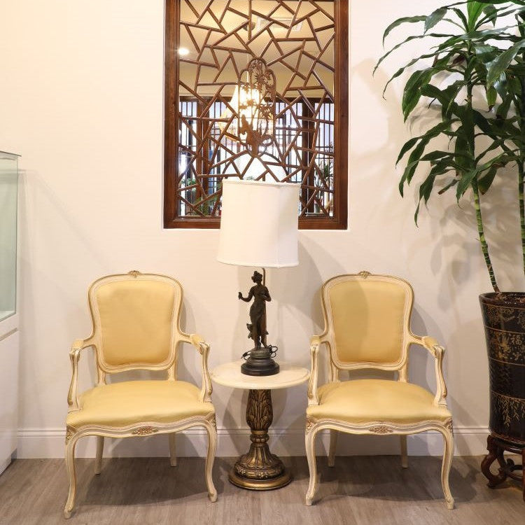 Pair of French Louis XVI Style Armchairs