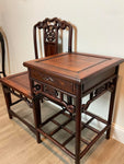 20th-century Hand Carved Chinese Rosewood Telephone Table