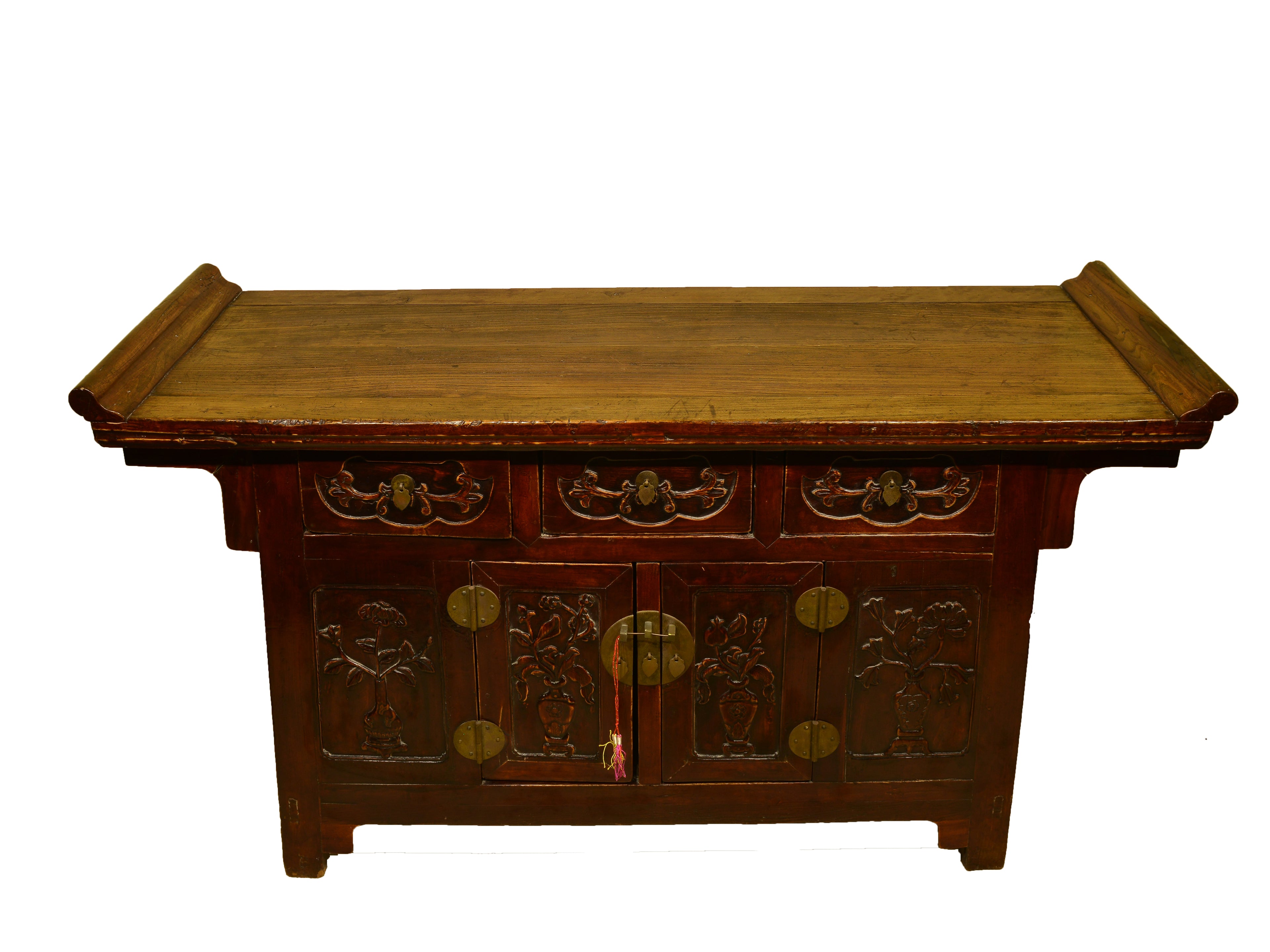 Antique Korean Three-Drawer Cabinet