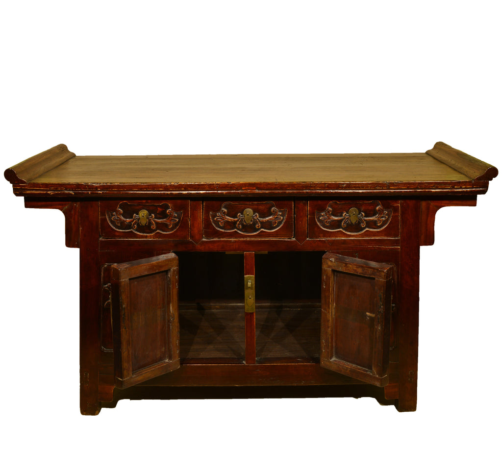 Antique Korean Three-Drawer Cabinet