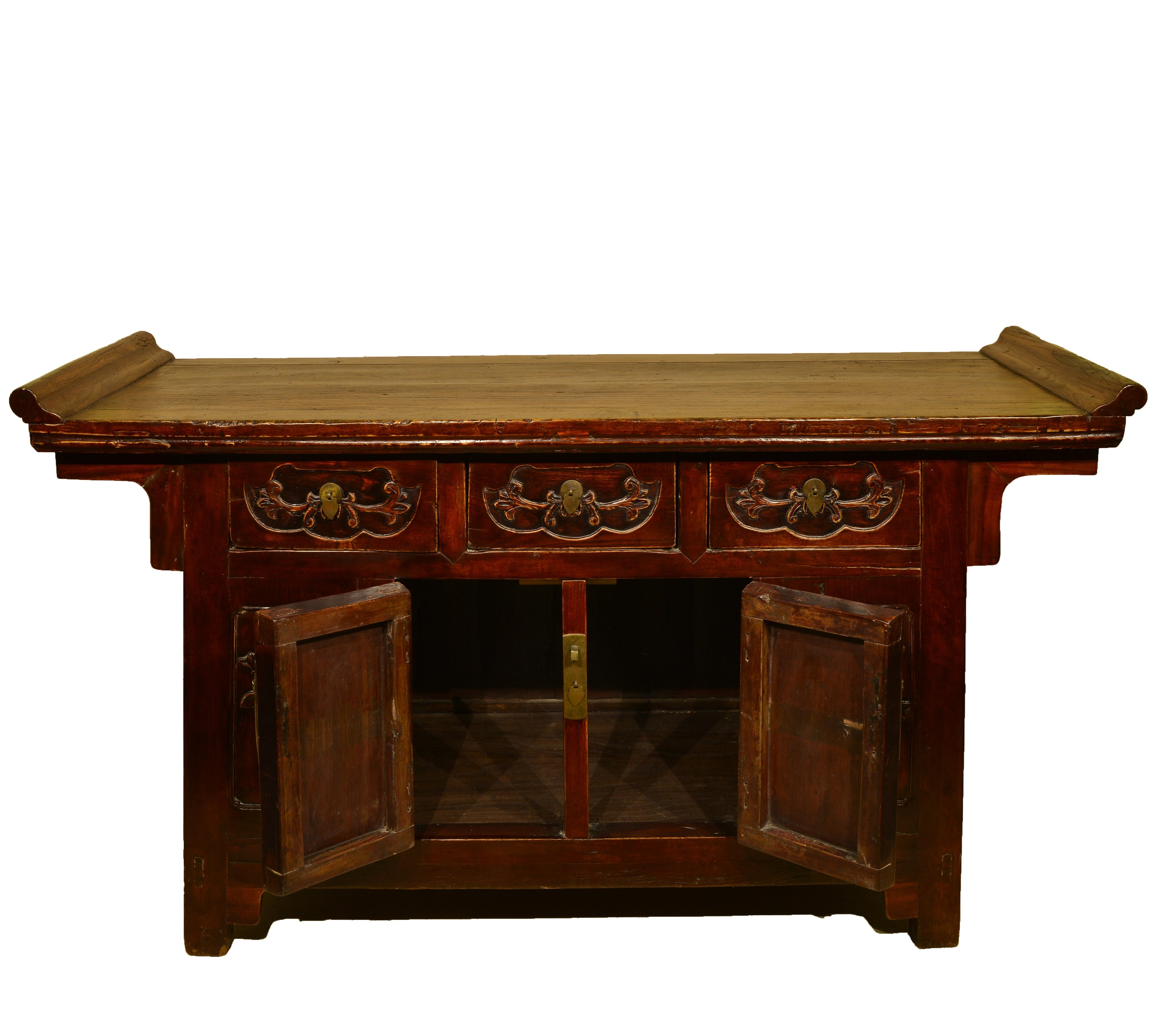 Antique Korean Three-Drawer Cabinet