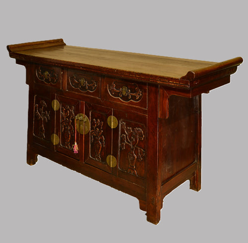Antique Korean Three-Drawer Cabinet