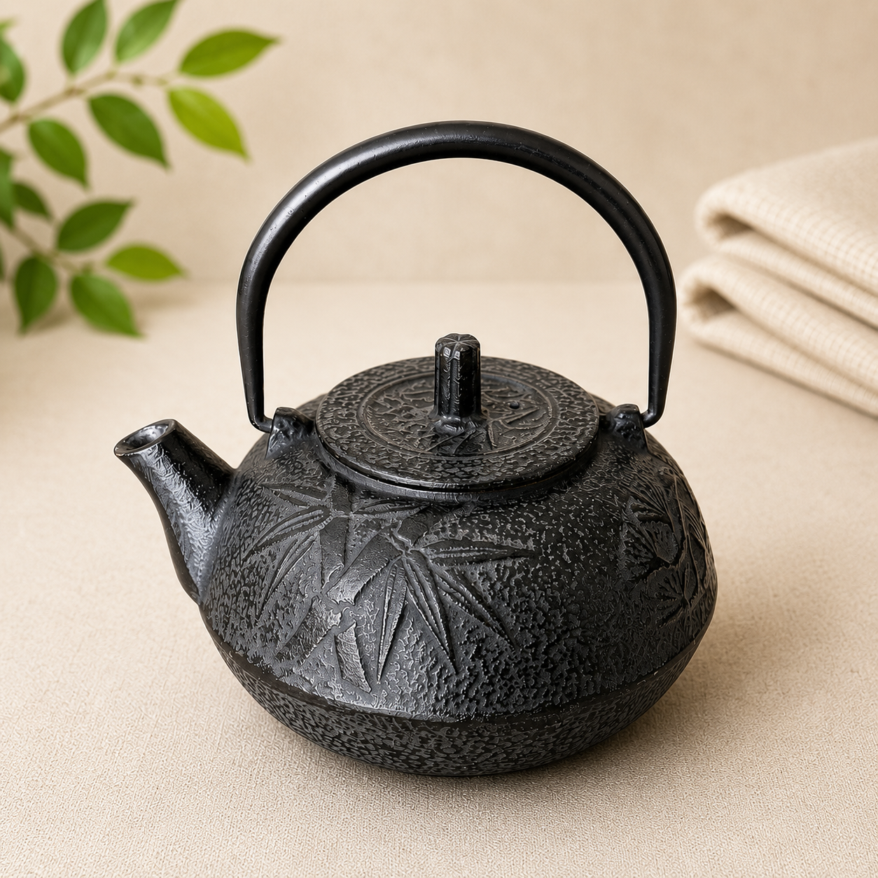 Vintage Cast Iron Teapot