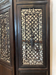 4 Panels Carved Teak Fine Details Room Divider Screen