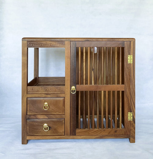 Black Walnut Tea Cabinet