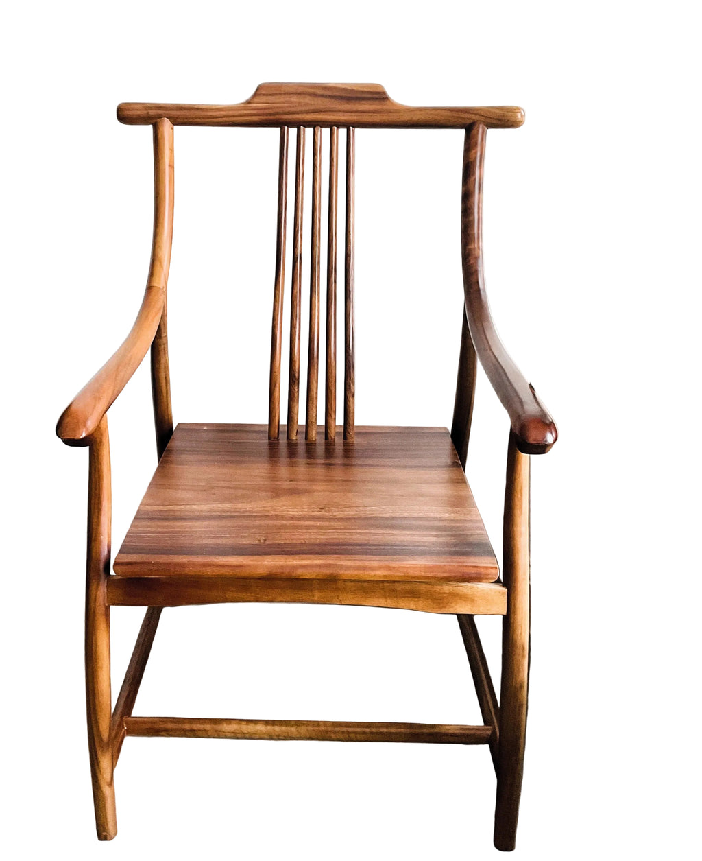 Walnut Wood Highback Armchair