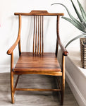 Walnut Wood Highback Armchair