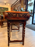 Chinese Hand Carved Dragon Altar Table or Rosewood Entry Table