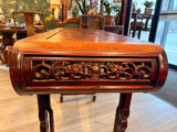 Chinese Hand Carved Dragon Altar Table or Rosewood Entry Table
