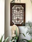 Custom Handcrafted Wood Panel / Wood Wall Hanging Brown - Threshold