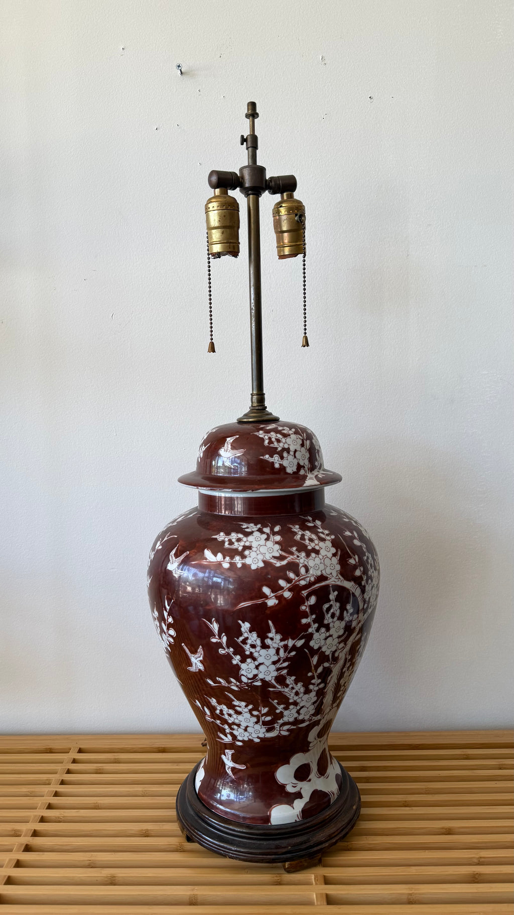 Vintage Ginger Jar Ceramic Table Lamp