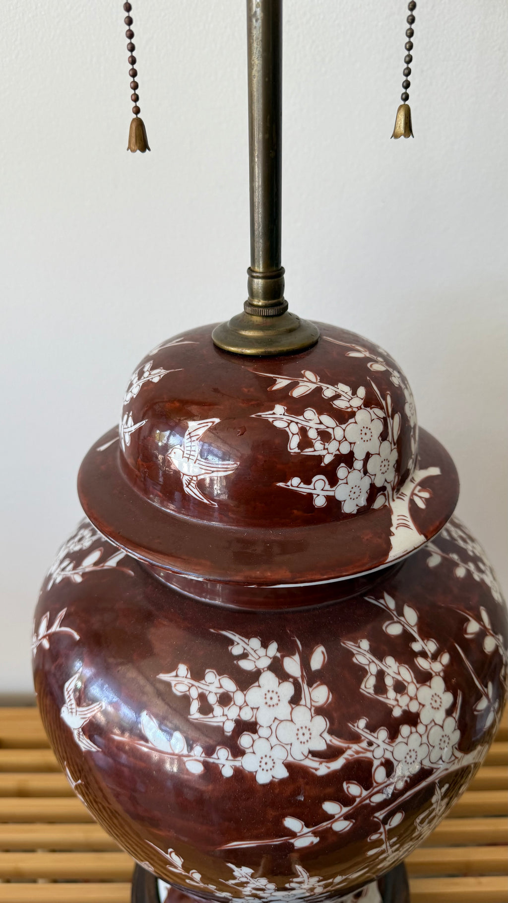 Vintage Ginger Jar Ceramic Table Lamp