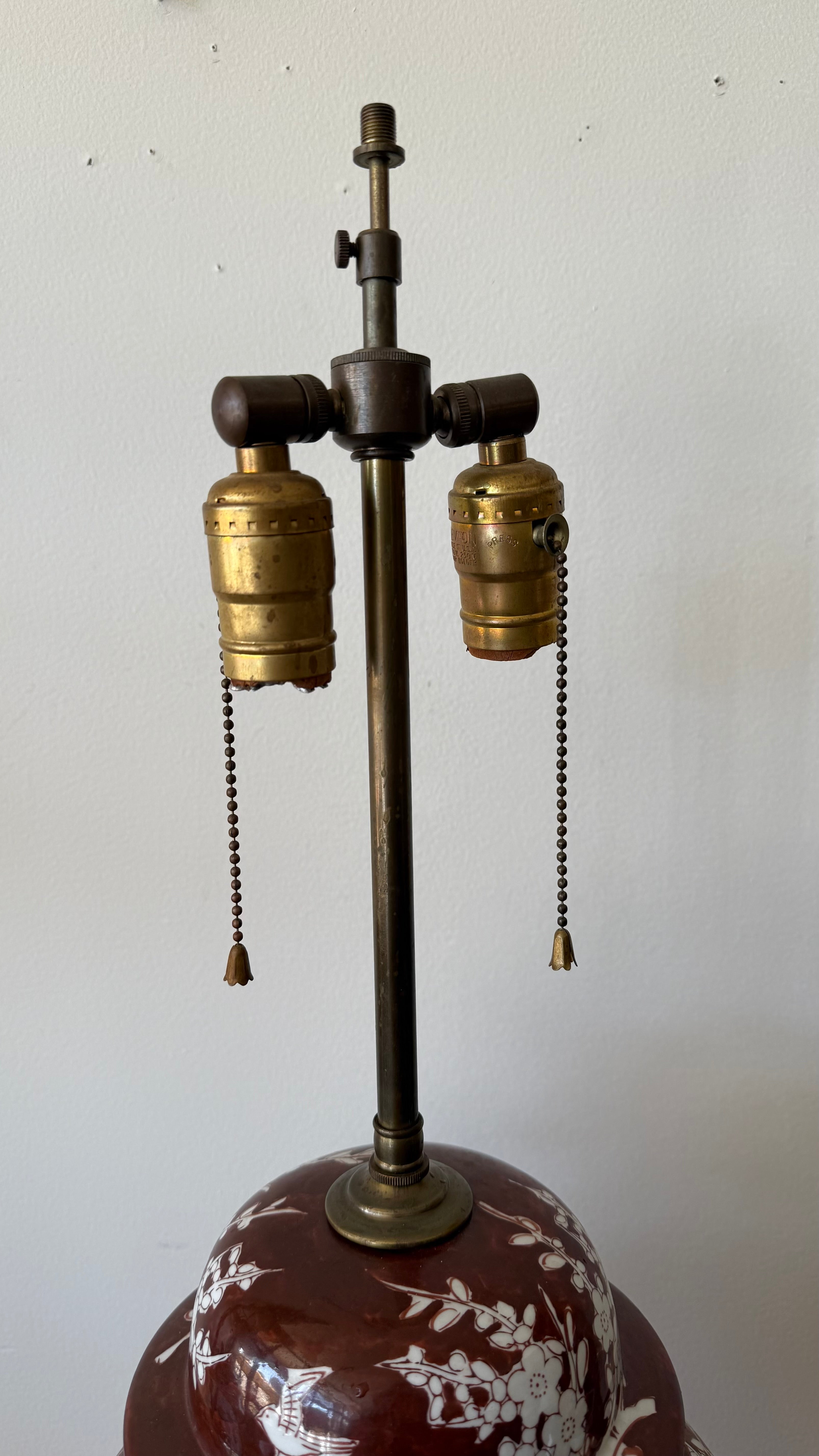 Vintage Ginger Jar Ceramic Table Lamp