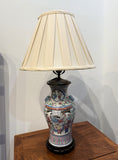 19th Century Famille Rose Chinese Porcelain Vase Lamps
