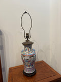19th Century Famille Rose Chinese Porcelain Vase Lamps