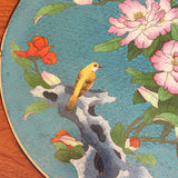 Chinese Rosewood Side Table with Enamel Inlay