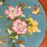 Chinese Rosewood Side Table with Enamel Inlay