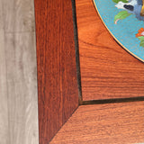 Chinese Rosewood Side Table with Enamel Inlay