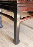 Chinese Rosewood Side Table with Enamel Inlay