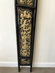 Chinese Hand Carved Wood and Gold Gilt Carved Panels - (Set of 4)