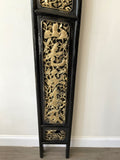 Chinese Hand Carved Wood and Gold Gilt Carved Panels - (Set of 4)