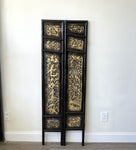 Chinese Hand Carved Wood and Gold Gilt Carved Panels - (Set of 4)