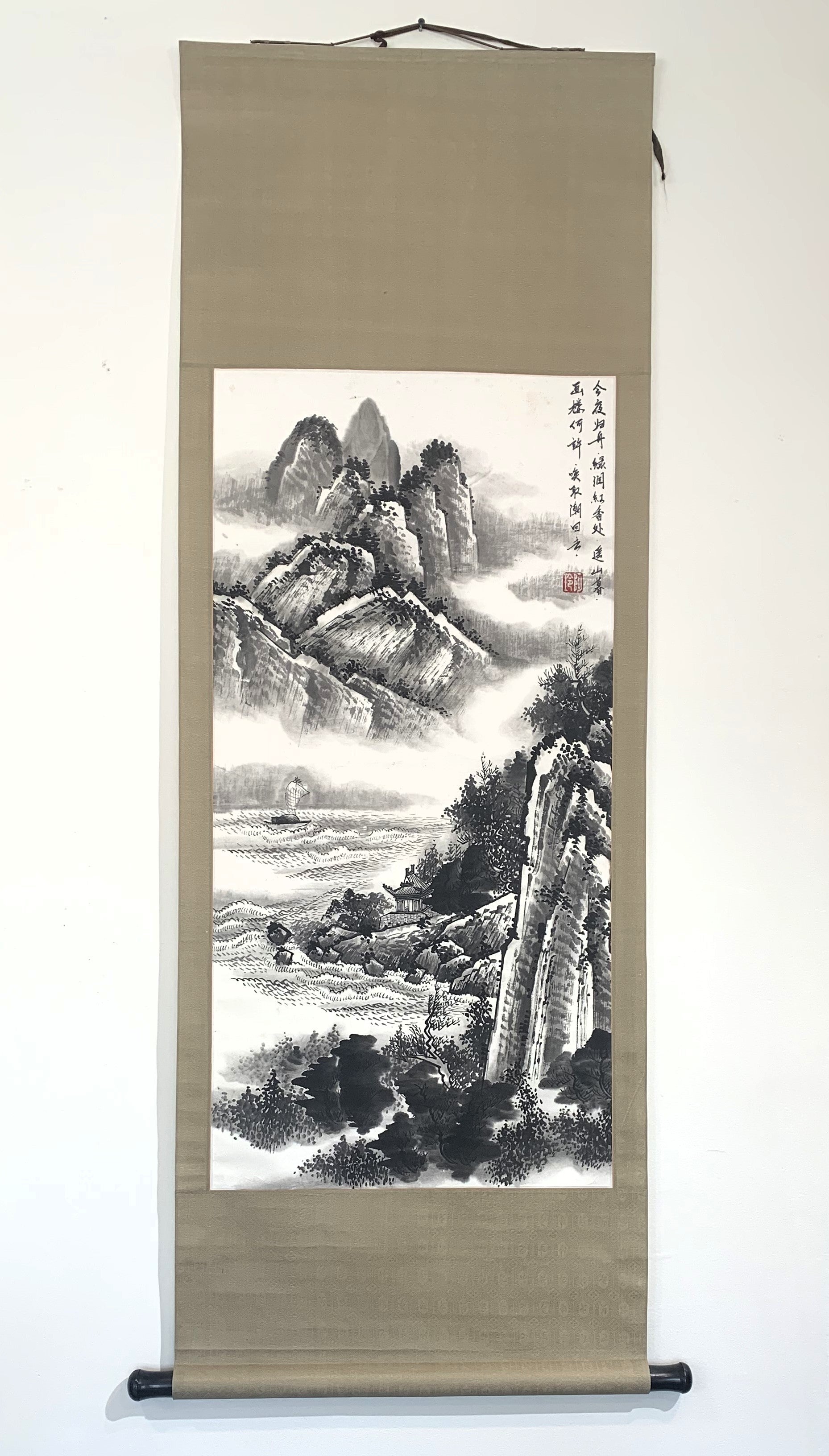 Chinese Hanging Scroll Painting of Landscaping