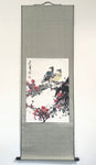 Chinese Hanging Scroll Painting of Bird and Flower