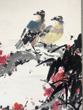 Chinese Hanging Scroll Painting of Bird and Flower
