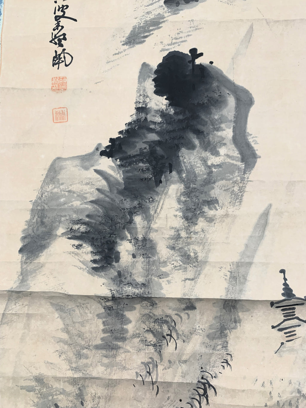 Chinese Hanging Scroll Painting of Landscaping