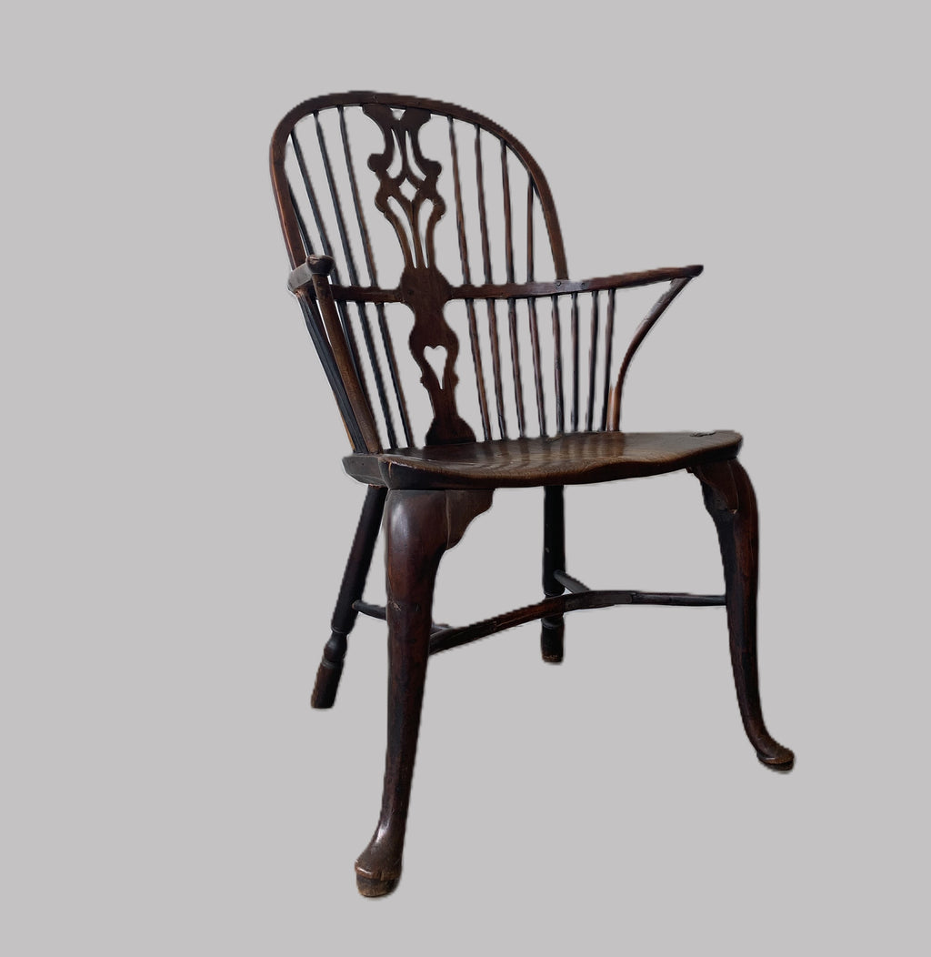 18th Century Thames Valley Cabriole Leg Windsor Armchair