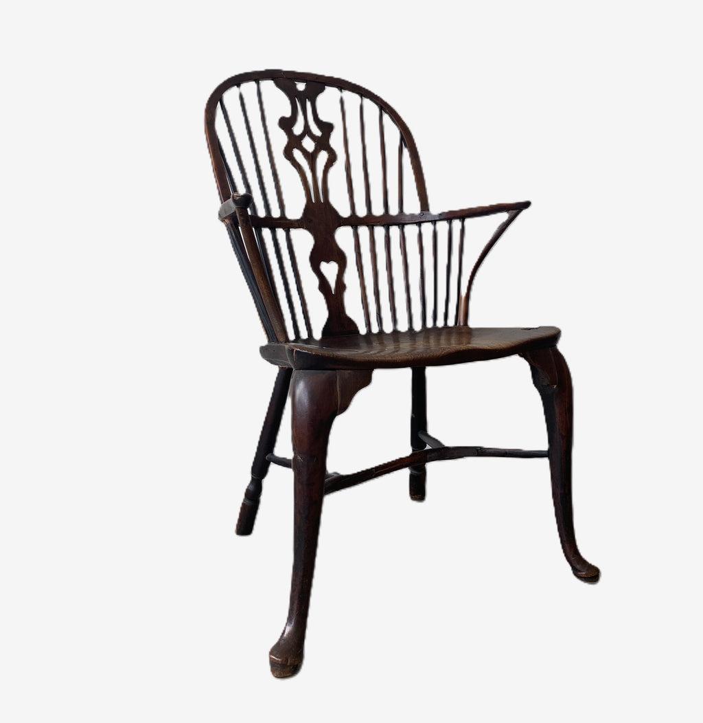18th Century Thames Valley Cabriole Leg Windsor Armchair