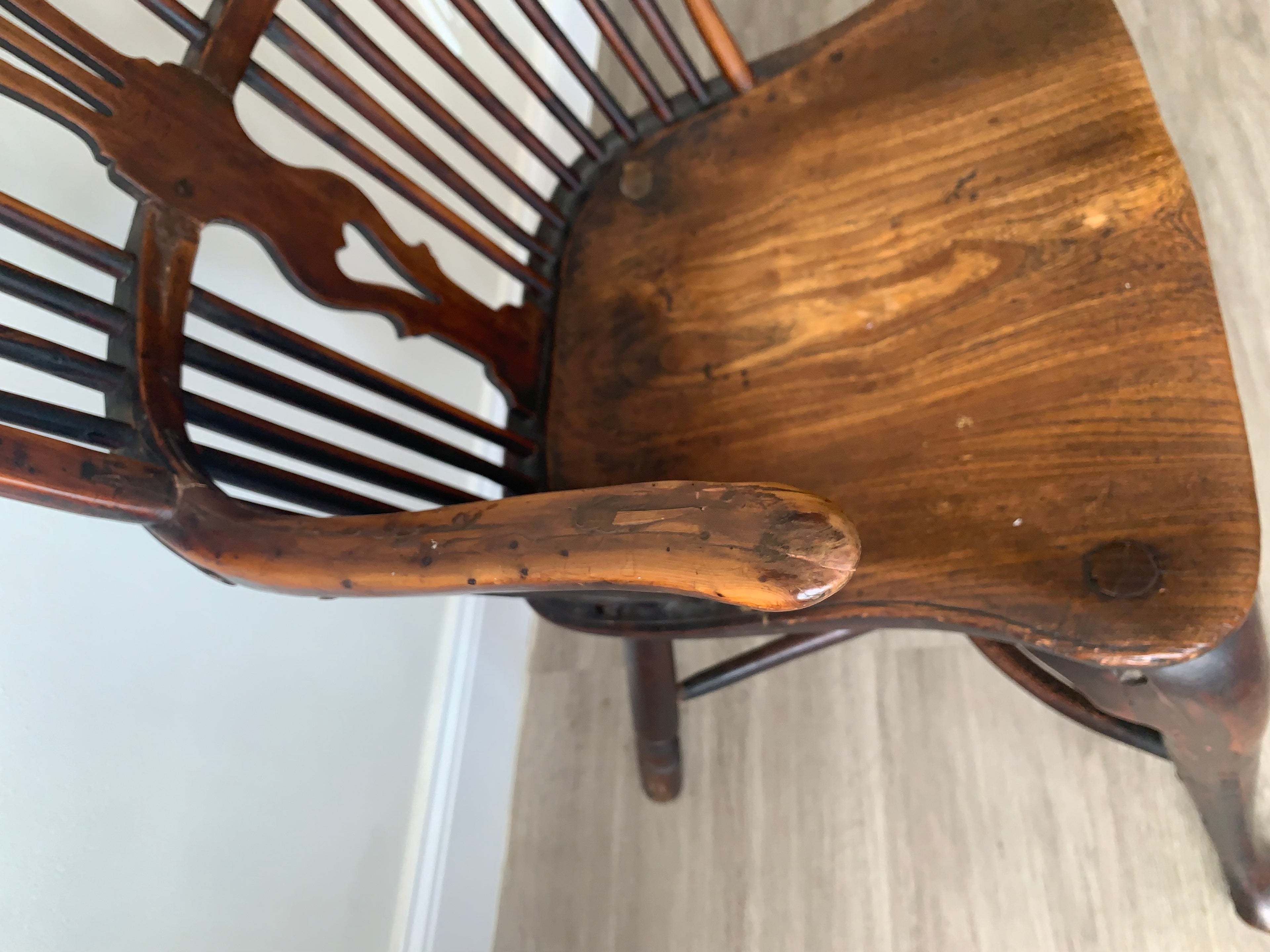 18th Century Thames Valley Cabriole Leg Windsor Armchair