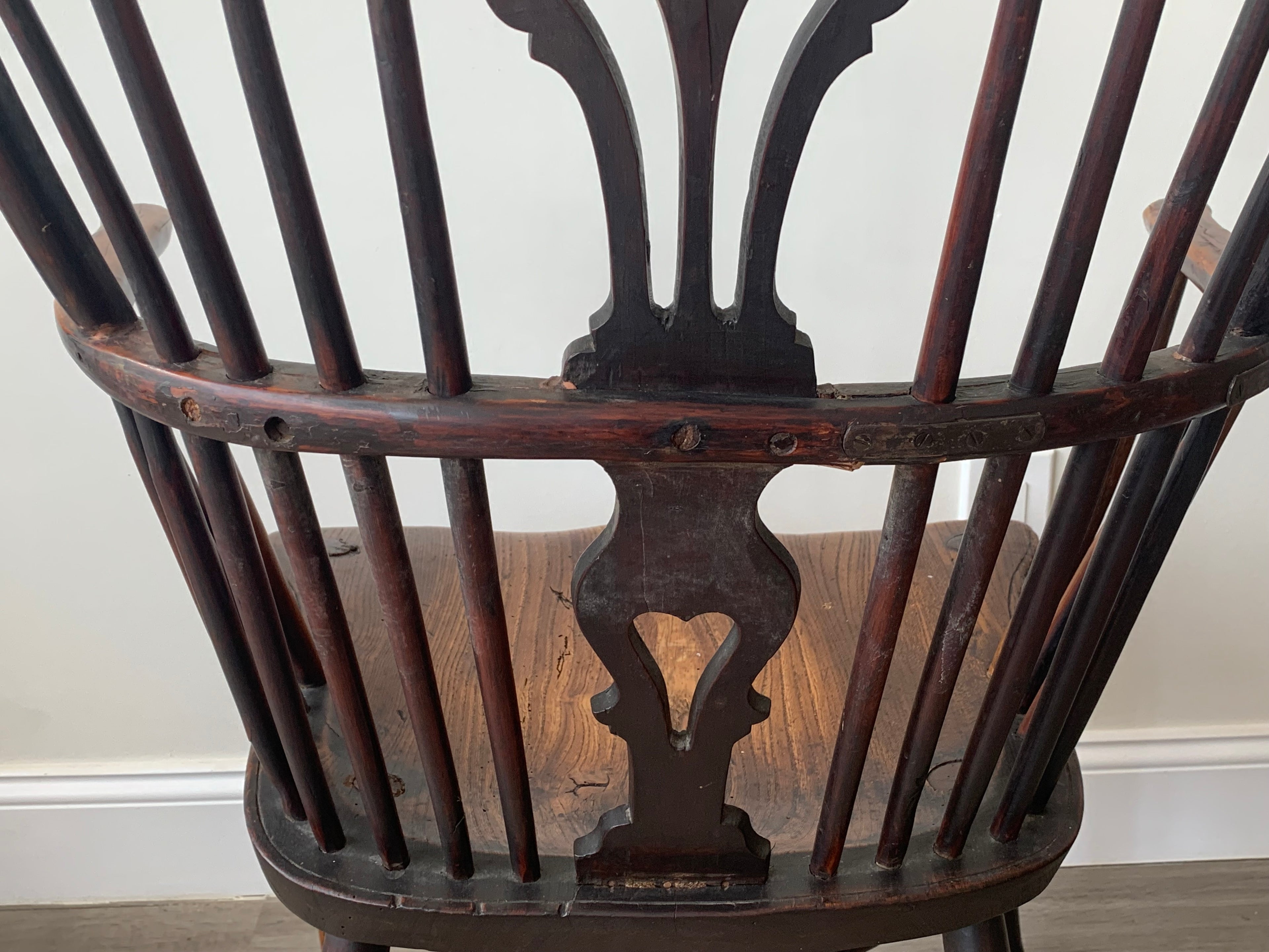 18th Century Thames Valley Cabriole Leg Windsor Armchair