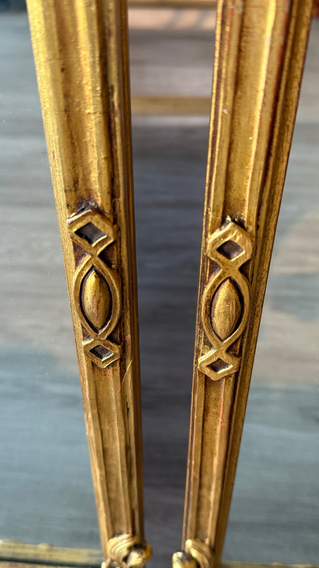 Pair Of Carved And Gilt Mirrors