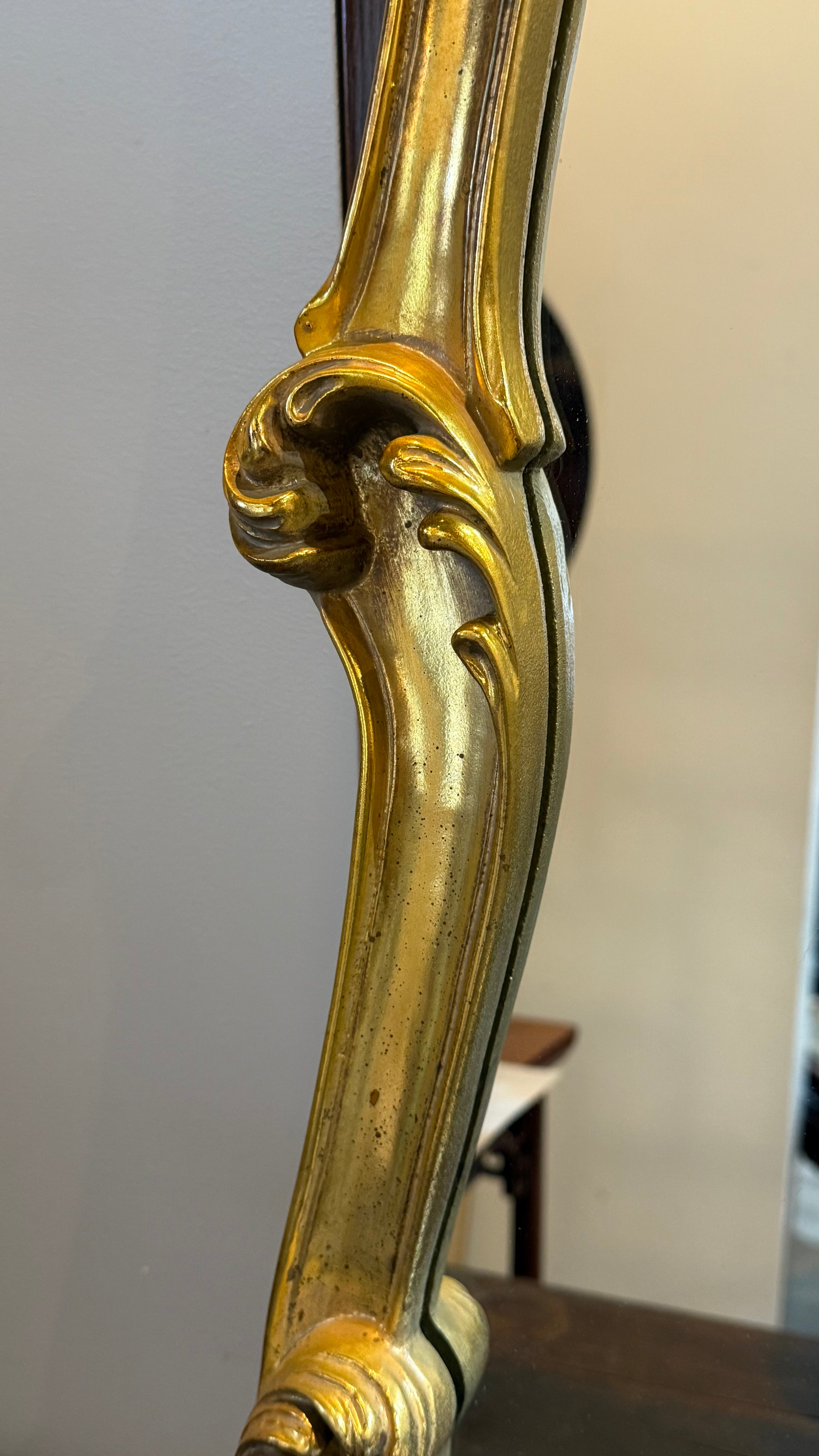 Vintage Gilt Gesso Carved Italian Mirror
