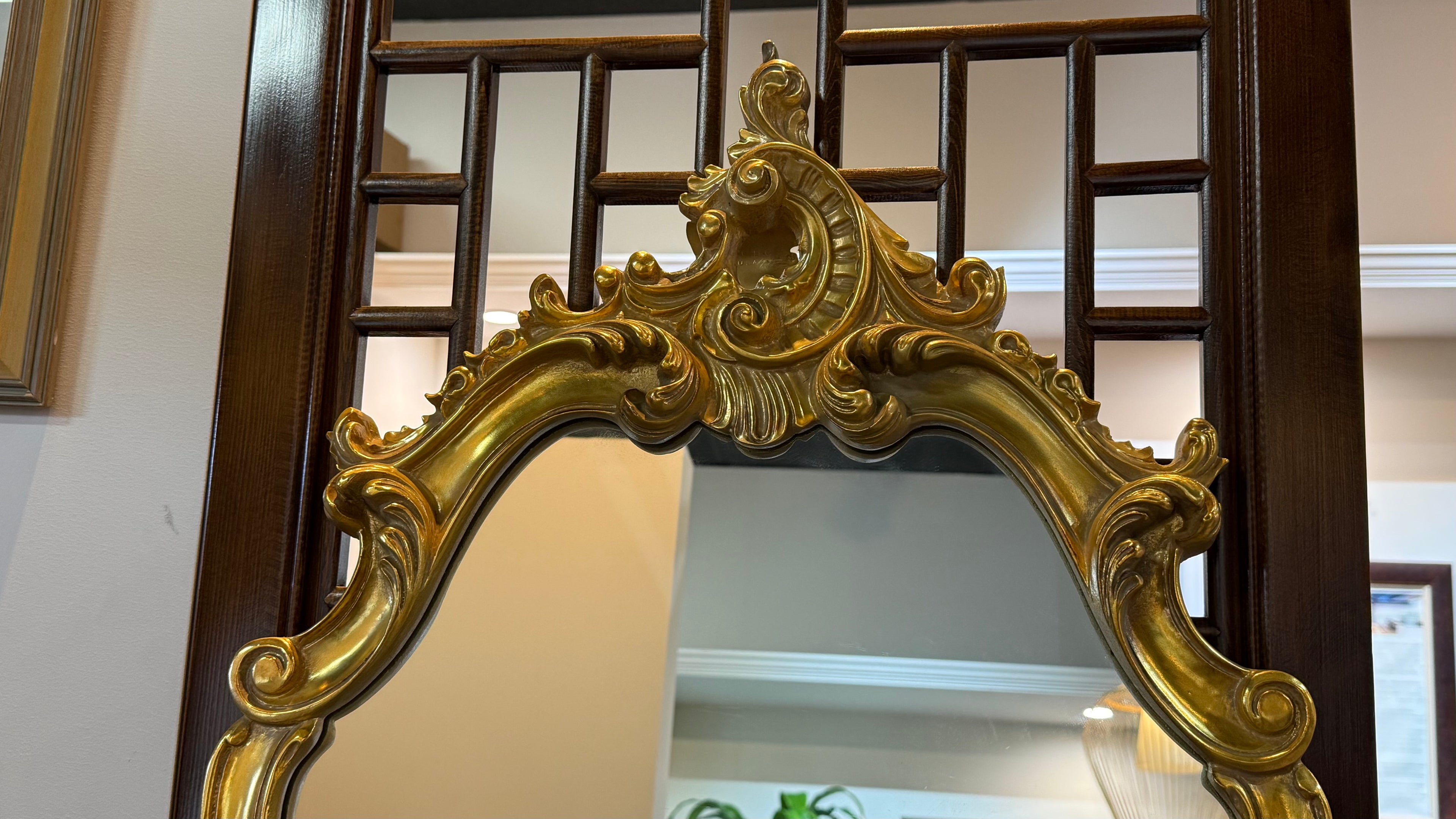 Vintage Gilt Gesso Carved Italian Mirror