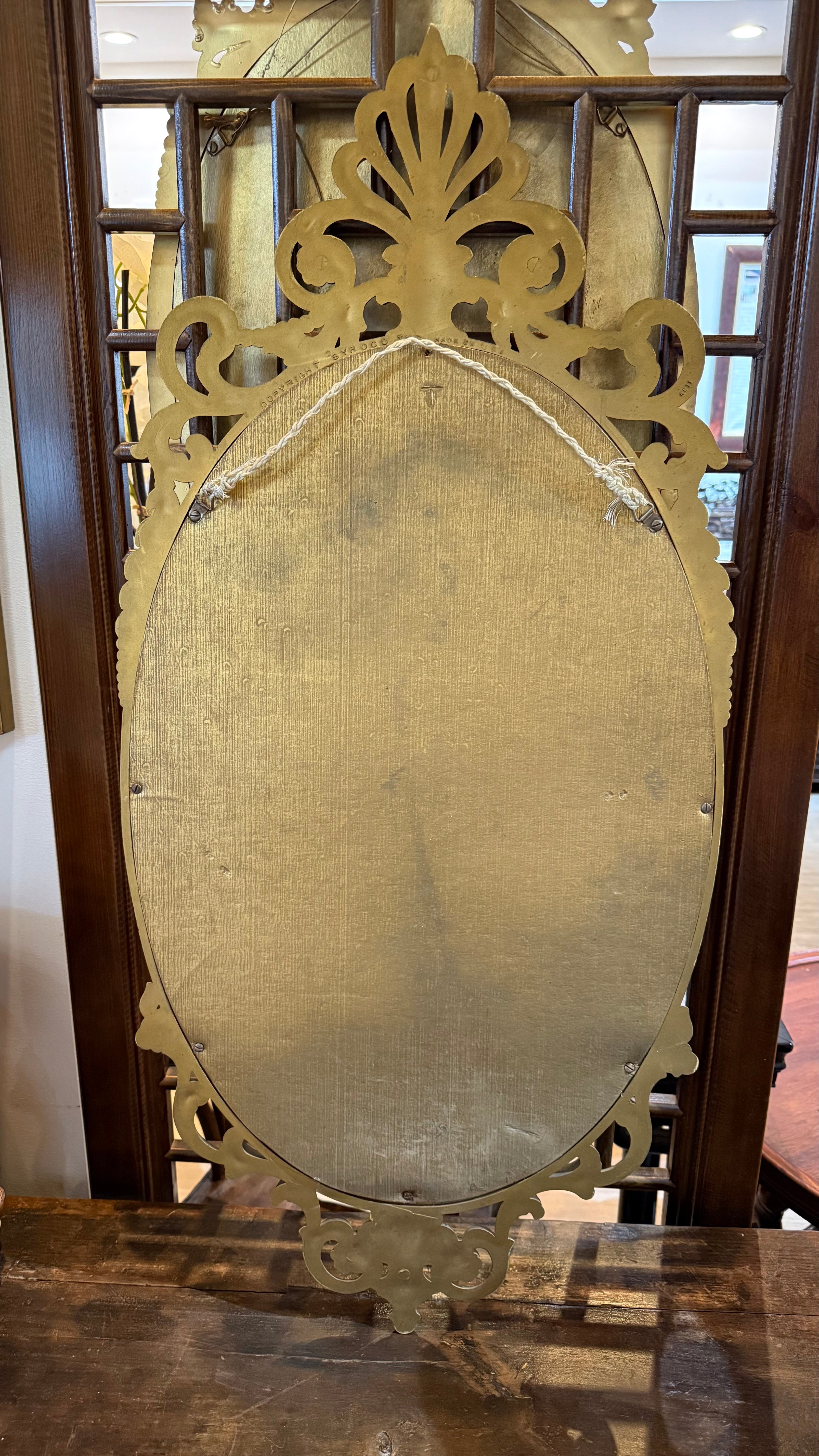 Vintage Gilt Gesso Carved Wood Mirror