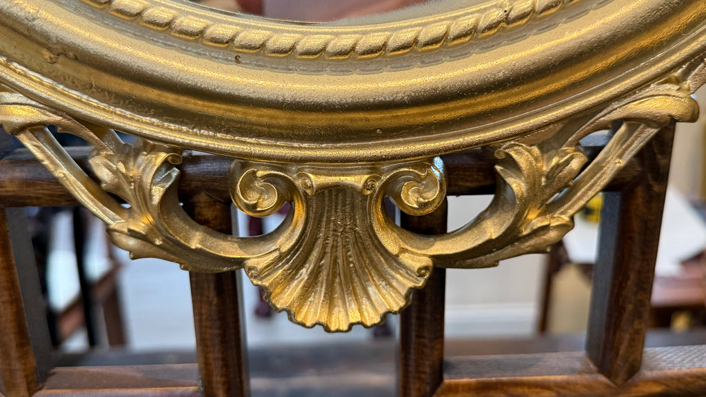 Vintage Gilt Gesso Carved Wood Mirror