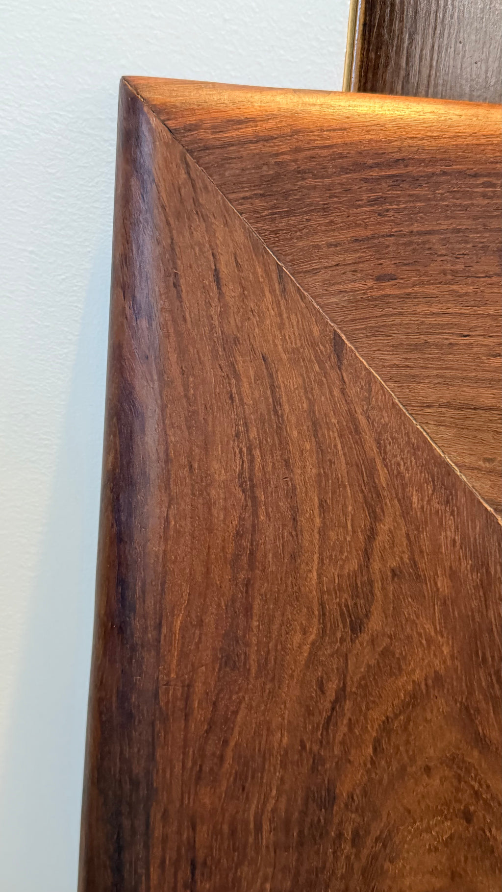 Vintage Rosewood Wall Mirror Square