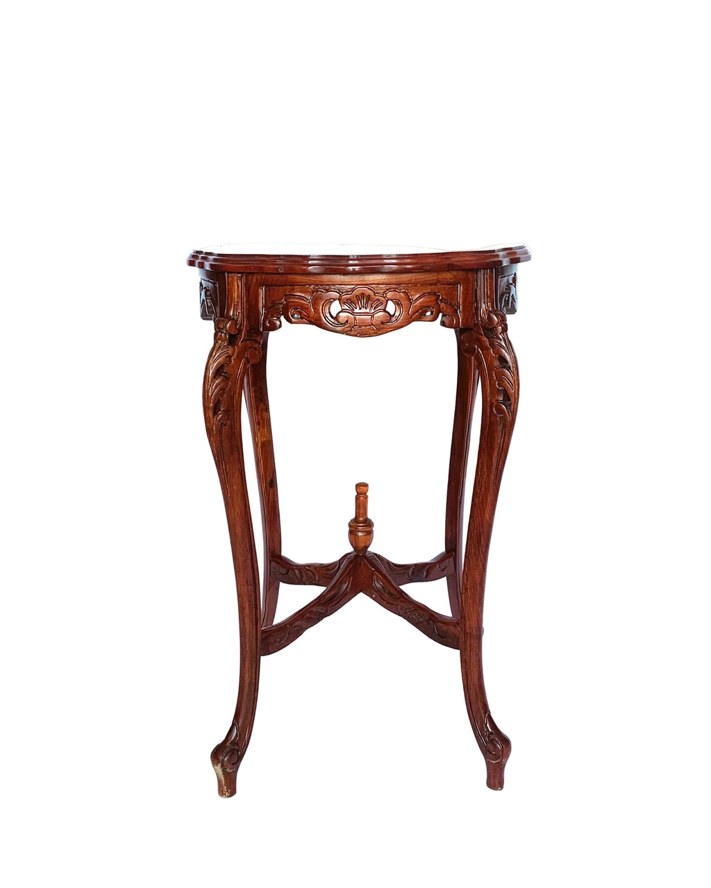 Vintage Chippendale Mahogany Carved Plant Stand/ Pedestal