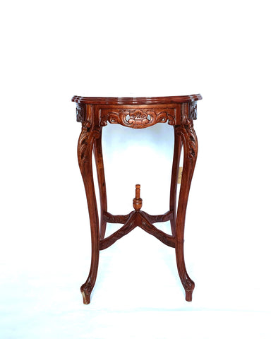 Vintage Chippendale Mahogany Carved Plant Stand/ Pedestal