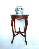 Vintage Chippendale Mahogany Carved Plant Stand/ Pedestal