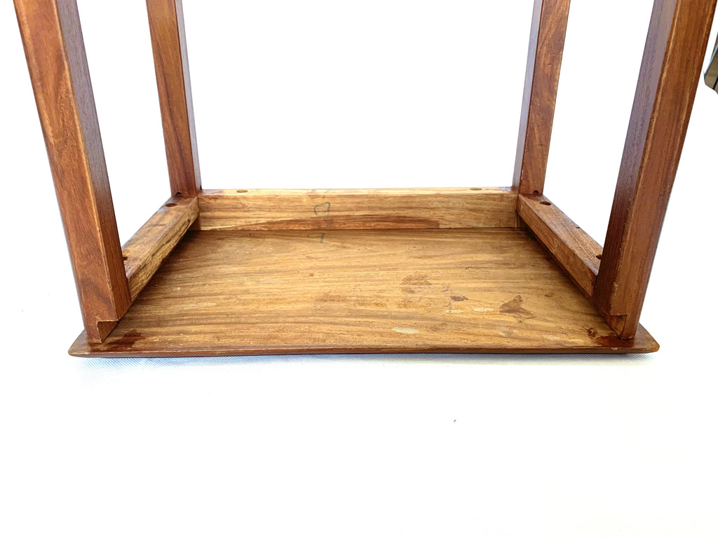 Vintage Hardwood Side Table Set